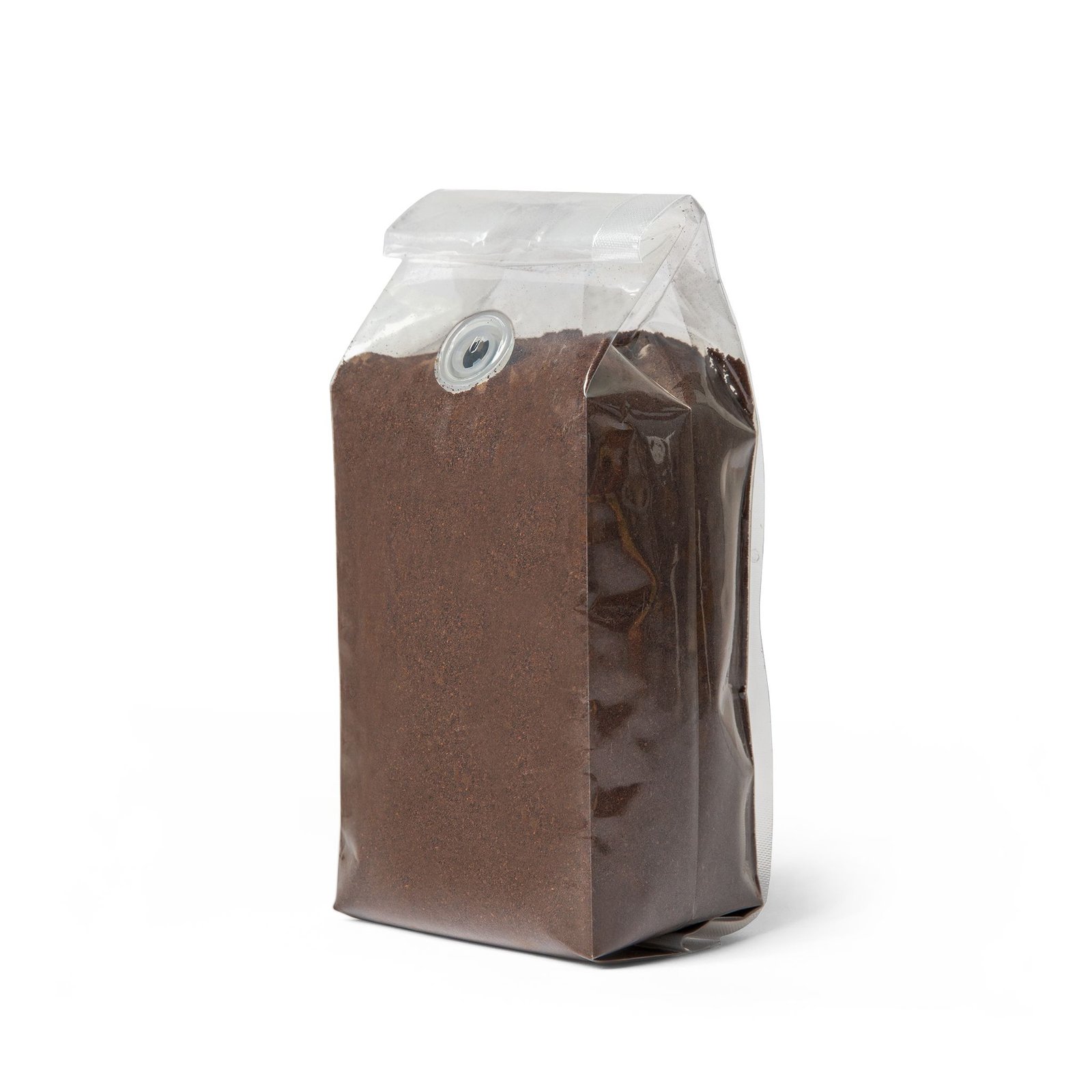 Inside view of packaging (ground) : Cascades Coffee Blend (Medium-Dark Roast)